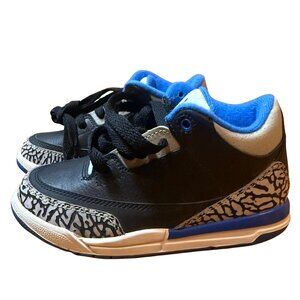 Nike Air Jordan 3 Retro BP “Sport Blue” Kids Sneakers 11C NIB New in Box Cement
